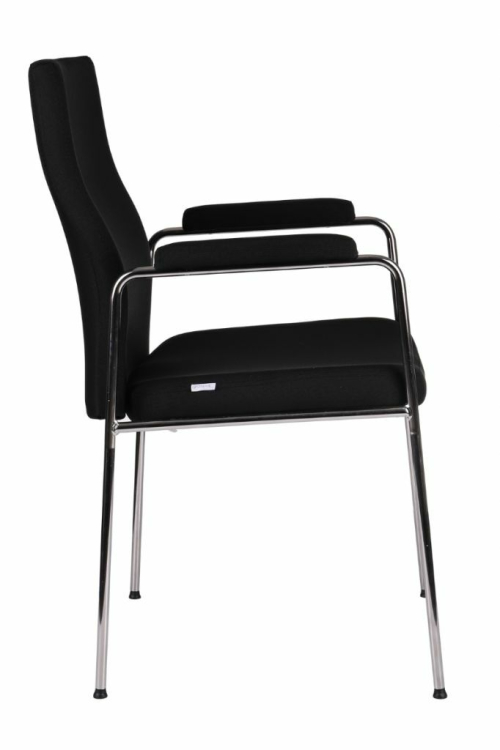 Krzesło konferencyjne Team Plus 4L Arm Chrome/Black