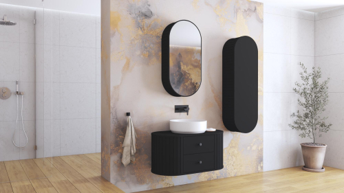 VENEZIA Szafka Słupek 1D czarny