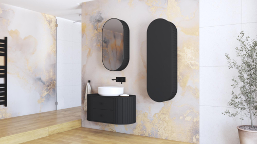 VENEZIA Szafka Słupek 1D czarny