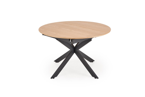 ACORD stół rozkładany 120-200 x 120 x 75 cm, naturalny / czarny