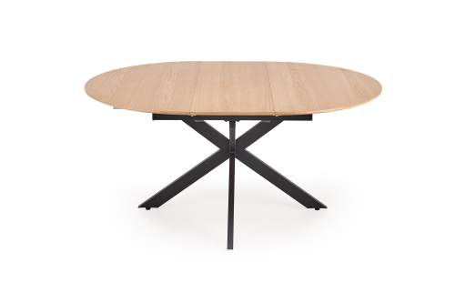 ACORD stół rozkładany 120-200 x 120 x 75 cm, naturalny / czarny