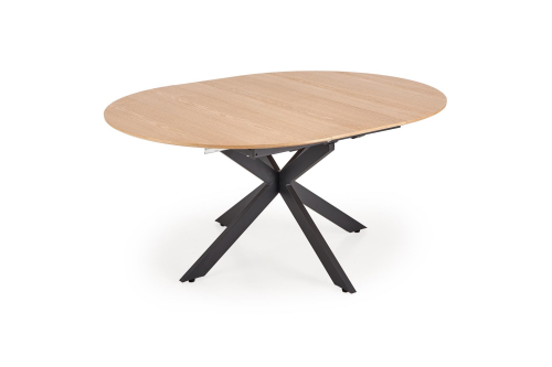 ACORD stół rozkładany 120-200 x 120 x 75 cm, naturalny / czarny