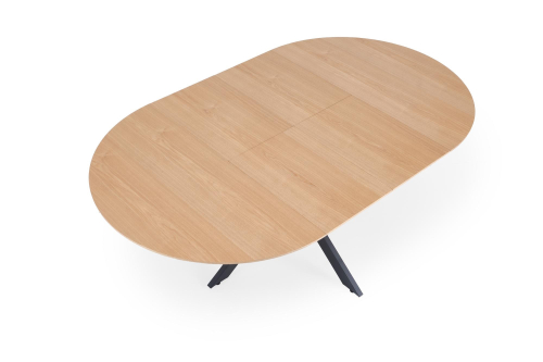 ACORD stół rozkładany 120-200 x 120 x 75 cm, naturalny / czarny