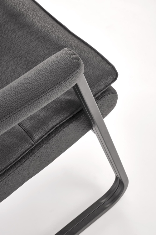 ADRIANO SKID fotel konferencyjny czarny