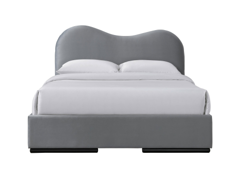 AMBER 160 łóżko z szufladami popiel velvet