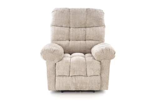 AMORE fotel wypoczynkowy z funkcją rozkładania beżowy