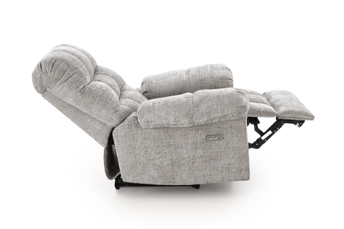 AMORE fotel wypoczynkowy z funkcją rozkładania popielaty