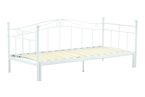 ARIZA łóżko z wysuwanym dodatkowym materacem, biały