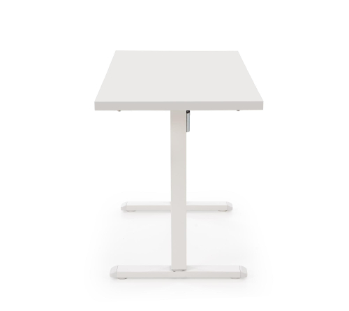 B54 biurko z funkcją regulacji wysokości, blat - biały, stelaż - biały