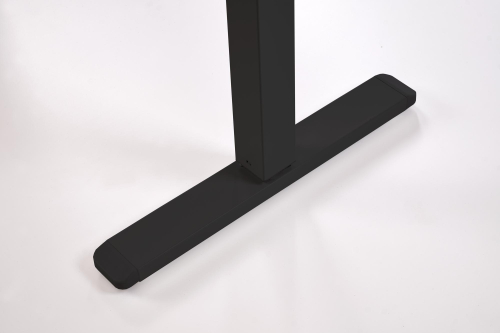 B54 biurko z funkcją regulacji wysokości, blat - biały, stelaż - czarny