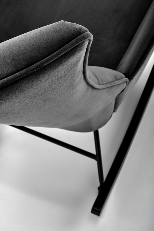 BAZALTO fotel bujany czarny