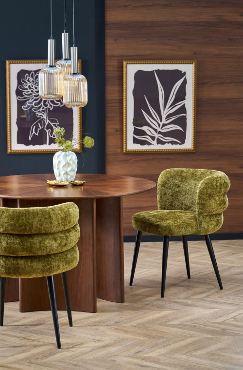 CALDO stół okrągły, orzechowy