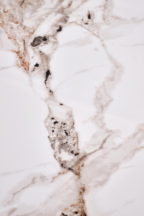 CARINA  ława beżowy marmur / orzechowy