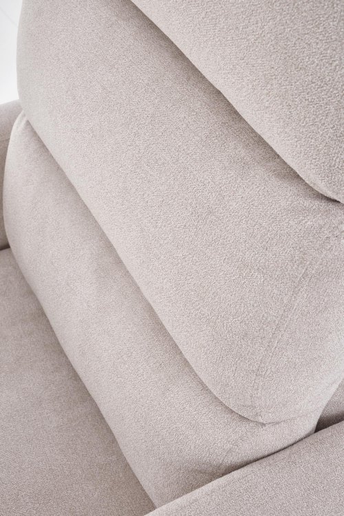 CARINIO fotel wypoczynkowy rozkładany/masaź jasny beżowy