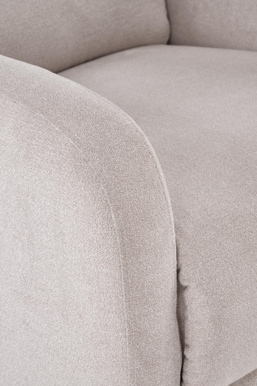 CARINIO fotel wypoczynkowy rozkładany/masaź jasny beżowy