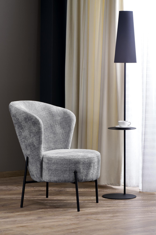 CEZAR fotel wypoczynkowy, popielaty