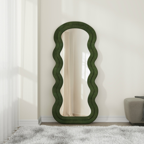 CONFETTO lustro stojące lub ścienne, oliwkowy