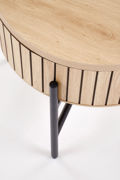 DANTE zestaw 2 ław, naturalny / czarny