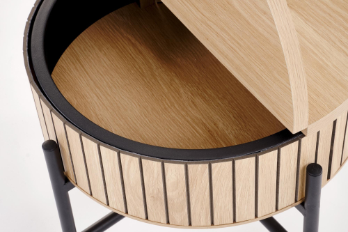 DANTE zestaw 2 ław, naturalny / czarny