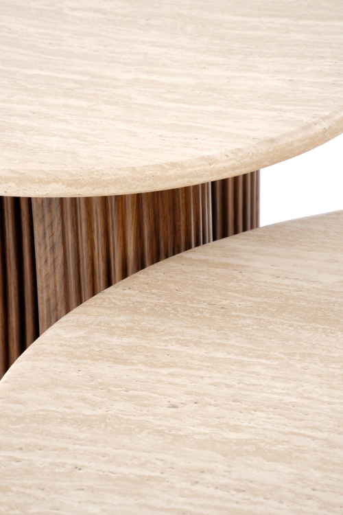 DOROTEA_S ława trawertyn / orzechowy