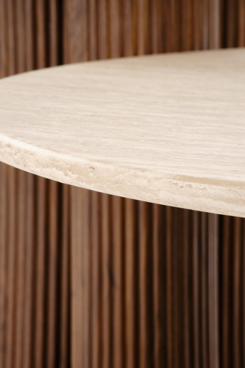 DOROTEA ława trawertyn / orzechowy