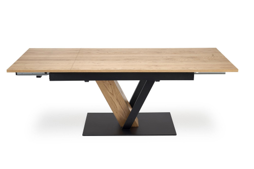 FANIS stół rozkładany 160-220/90/78 cm, naturalny / czarny