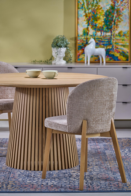 FARGO stół rozkładany, blat - naturalny, nogi - naturalny