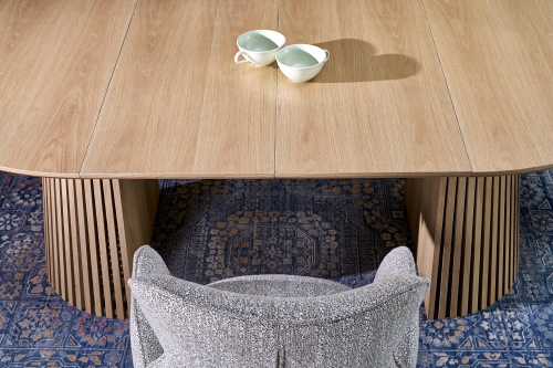 FARGO stół rozkładany, blat - naturalny, nogi - naturalny