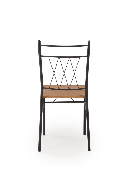 FAUST zestaw stół + 4 krzesła dąb naturalny / czarny