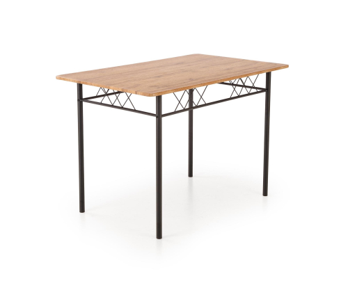 FAUST zestaw stół + 4 krzesła dąb naturalny / czarny