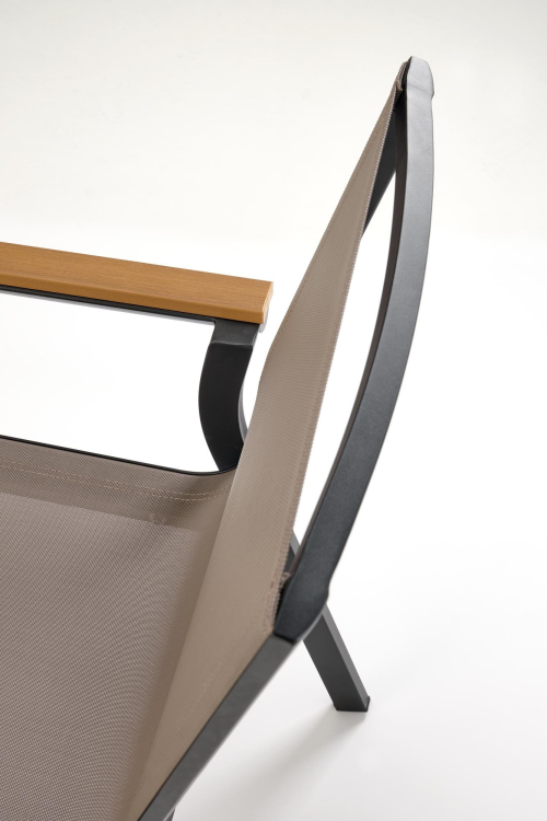 FIERRO krzesło, czarny / popielaty / brązowy