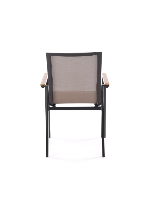 FIERRO krzesło, czarny / popielaty / brązowy