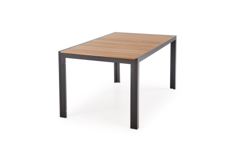 FIERRO  stół prostokątny, brązowy / czarny