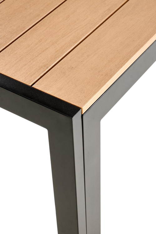 FIERRO  stół prostokątny, brązowy / czarny