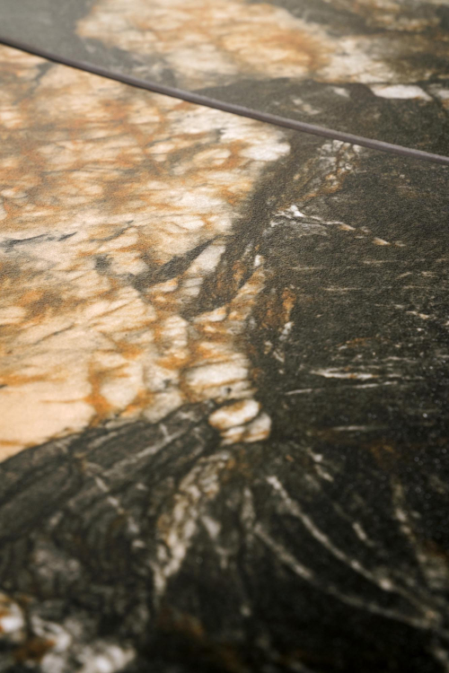 FORUM stół rozkładany 180-260/90/76 cm, czarny marmur / czarny