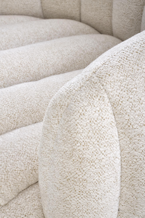 FRASER fotel wypoczynkowy obrotowy kremowy