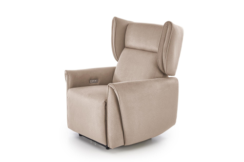 GELATO fotel wypoczynkowy z elektryczną funkcją rozkładania beżowy