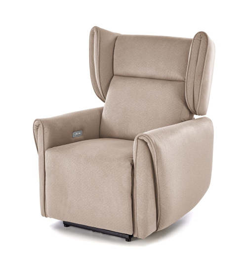 GELATO fotel wypoczynkowy z elektryczną funkcją rozkładania beżowy