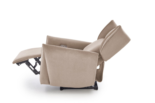 GELATO fotel wypoczynkowy z elektryczną funkcją rozkładania beżowy