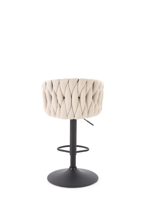 H125 hoker, nogi - czarny, siedzisko - beżowy