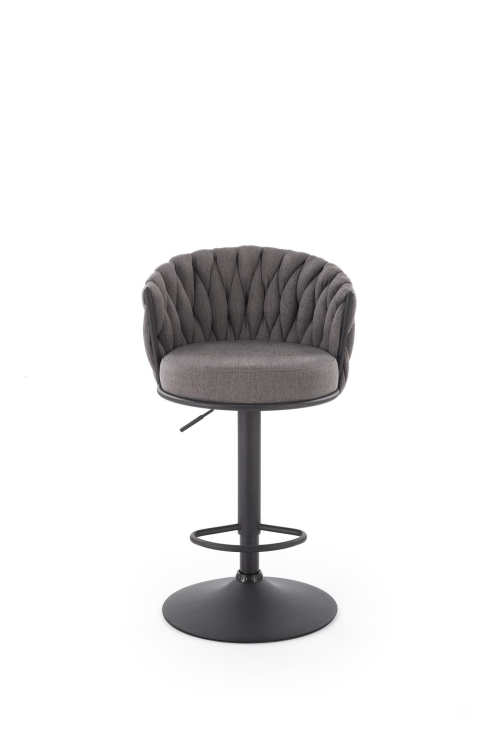 H125 hoker, nogi - czarny, siedzisko - popielaty