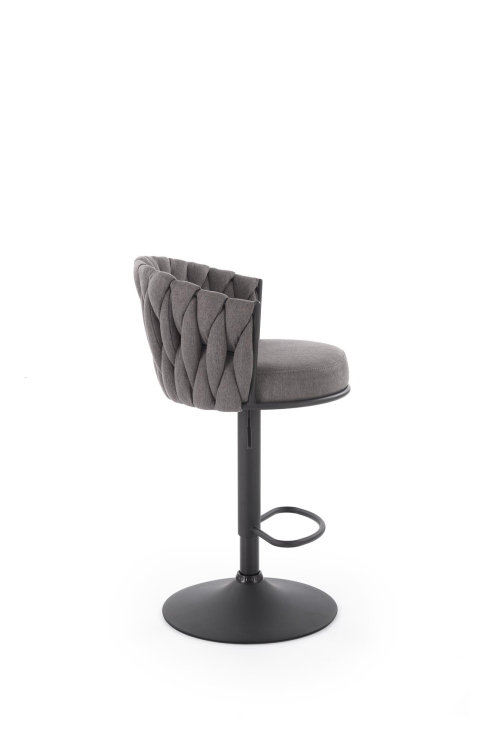 H125 hoker, nogi - czarny, siedzisko - popielaty