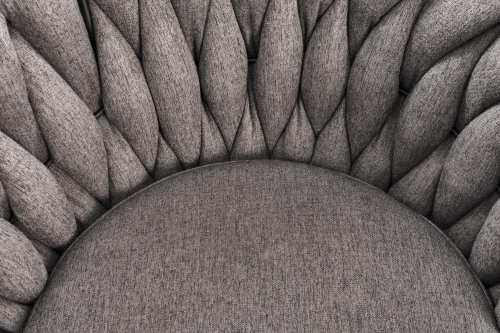 H125 hoker, nogi - czarny, siedzisko - popielaty