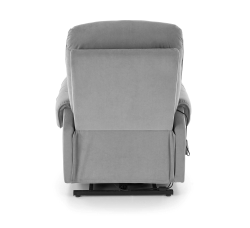 HORTON fotel wypoczynkowy z elektrycznym rozkładaniem i funkcją pionizacji popielaty