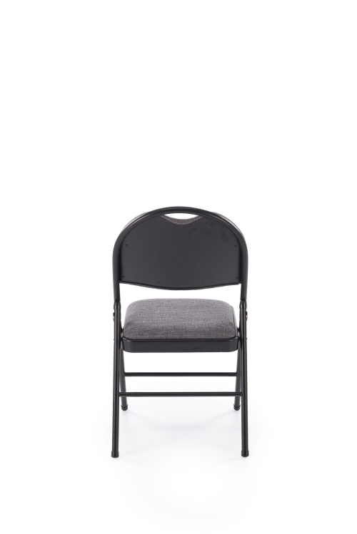 K566 krzesło składane, czarny / popiel