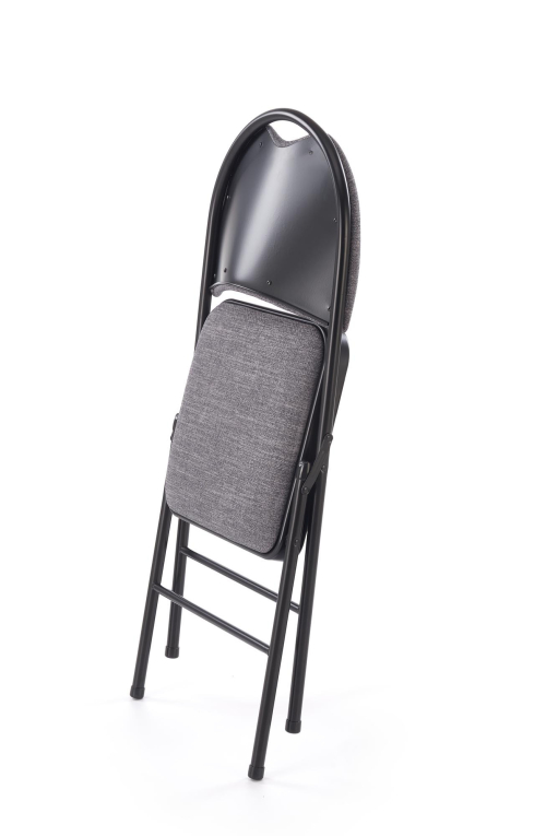 K566 krzesło składane, czarny / popiel