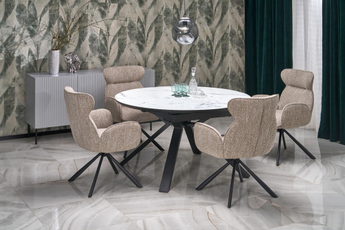 K571 krzesło obrotowe ciemny beżowy