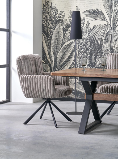 K572 krzesło obrotowe kolor popielaty