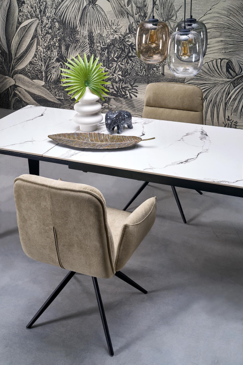 K574 krzesło obrotowe kolor  ciemny beżowy