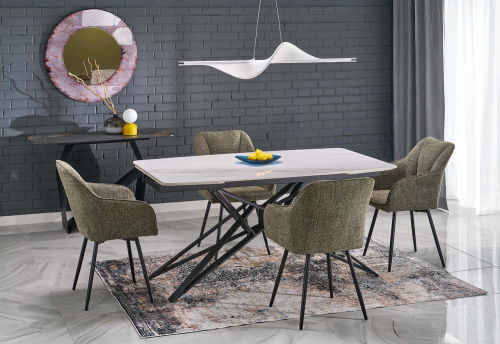 K576 krzesło z funkcją obrotu kolor oliwkowy